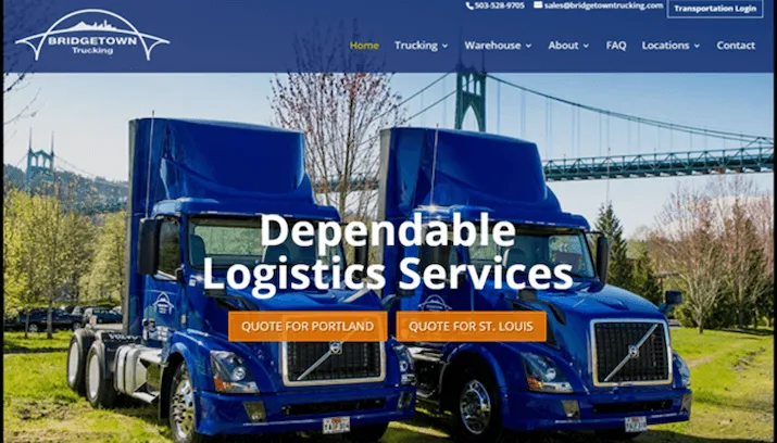Bridgetown Trucking Case Study Screenshot