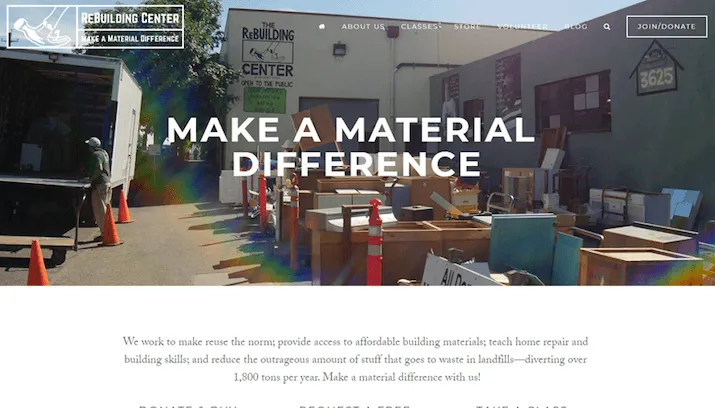 Rebuilding Center Case Study Screenshot
