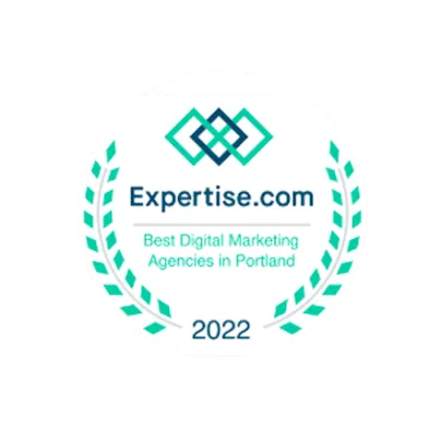 Expertise.com Best Digital Marketing Agencies in Portland 2022 badge for Intuitive Digital